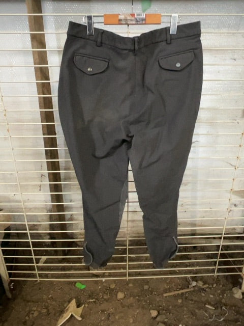 Grey Elation Black Label Kneepatch Breeches, 38