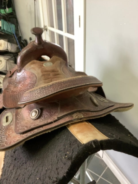 Brown Western Star Western Saddle, 13"