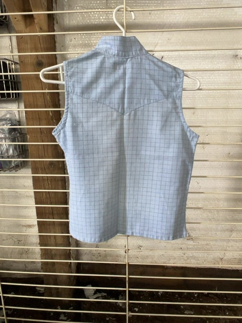 Blue MWG Apparel Sleeveless Show Shirt, XS
