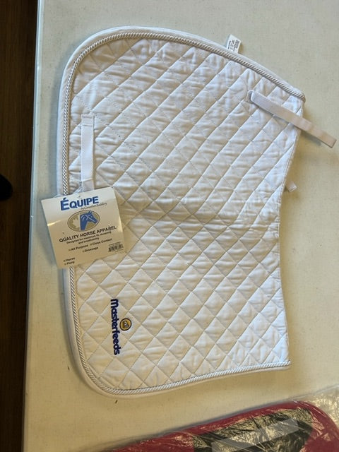 white Equipe Saddle Pad, Full