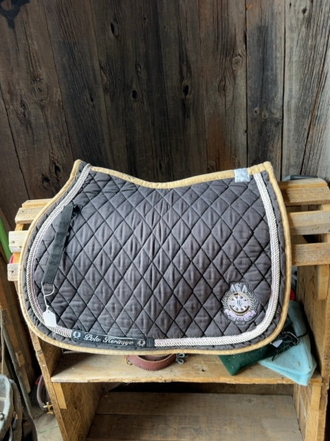 Black Polo Society Saddle pad, Full