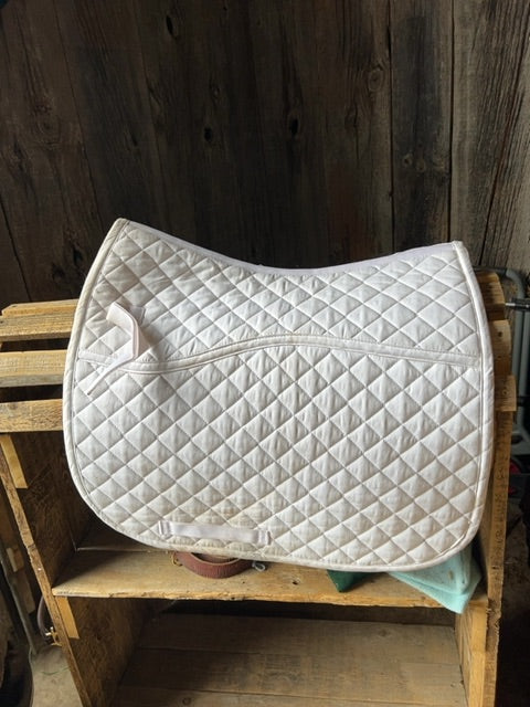 White  Saddle Pad