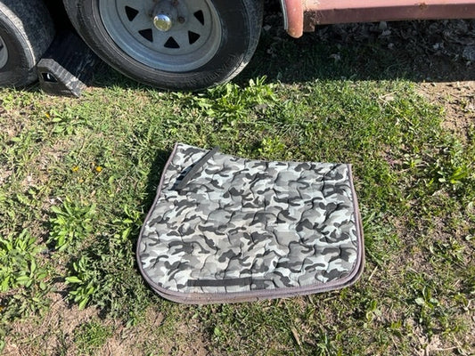 Grey Camo Century Saddle Pad, Full