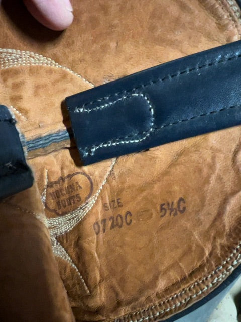 Navy/Tan Nocona Boot Cowboy Boots, 5 1/2C