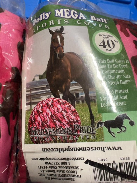 Pink Camo Horseman’s Pride Ball Cover, 40”