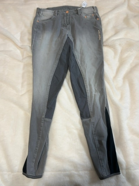 Denim Pikeur Full Seat Breeches, 30L