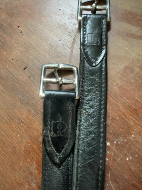 Black Stübben Stirrup Leathers, 57”