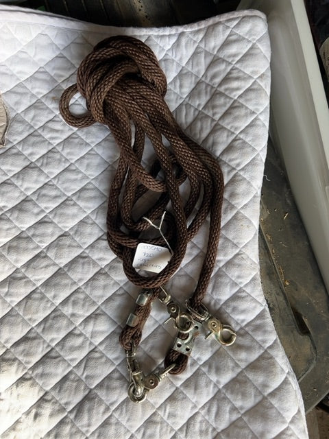 Brown  Rope Draw Reins