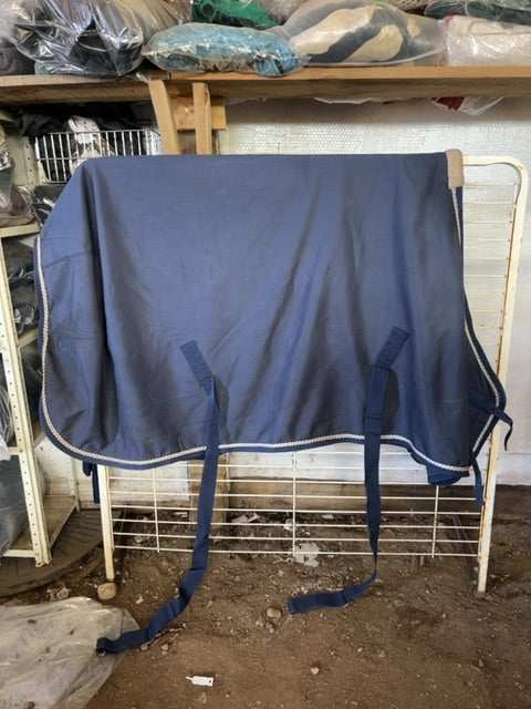 Navy Shedrow West Palm Stable Sheet, 70”