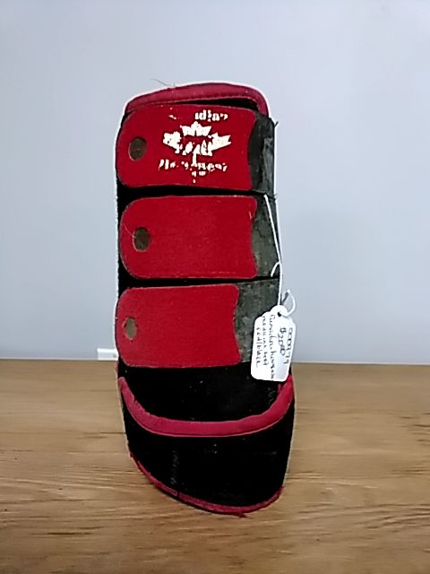 Black with Red Canadian Horsewear Sport Medicine Boot, Medium