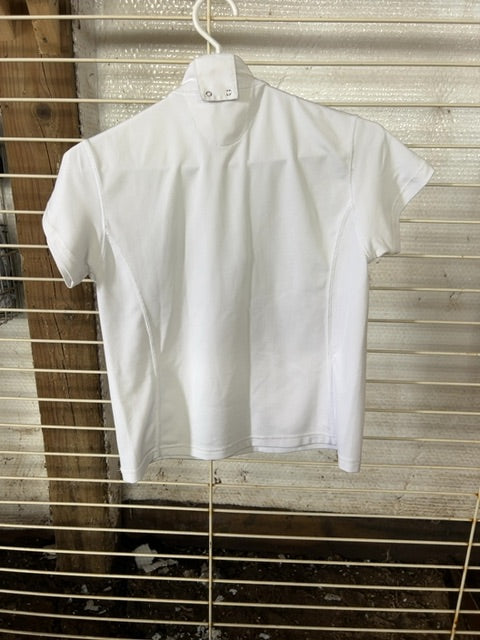 White ROMFH Short Sleeve Show Shirt, Small