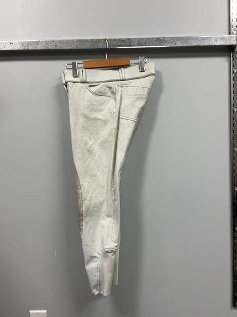 White Elation Fullseat Breeches, 26R