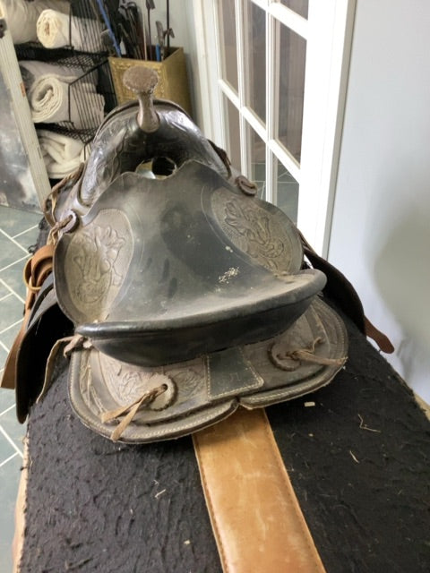 Black Pony Western Saddle, 12”