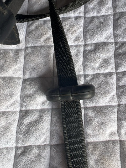 Black D'yon Adjustable Reins, 5/8"