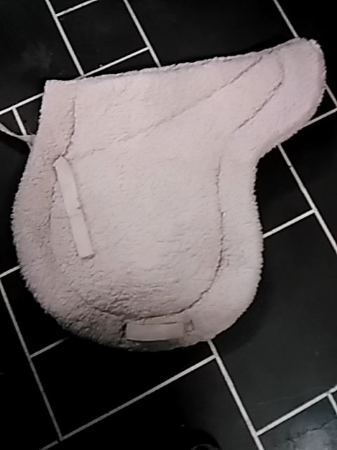 White  Saddle Pad