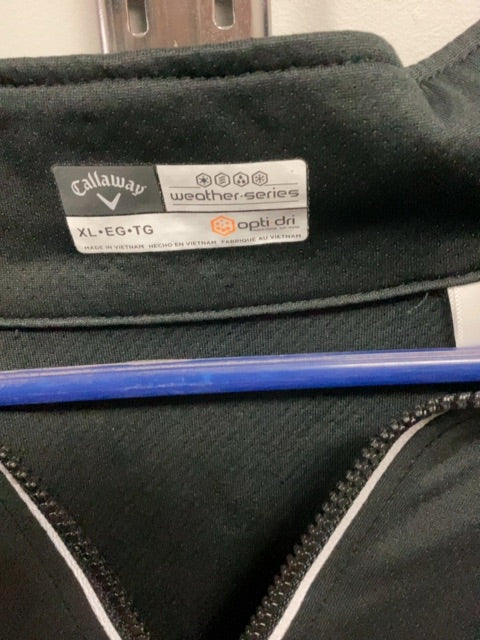 Black Callaway 3/4 Zip Shirt, XL