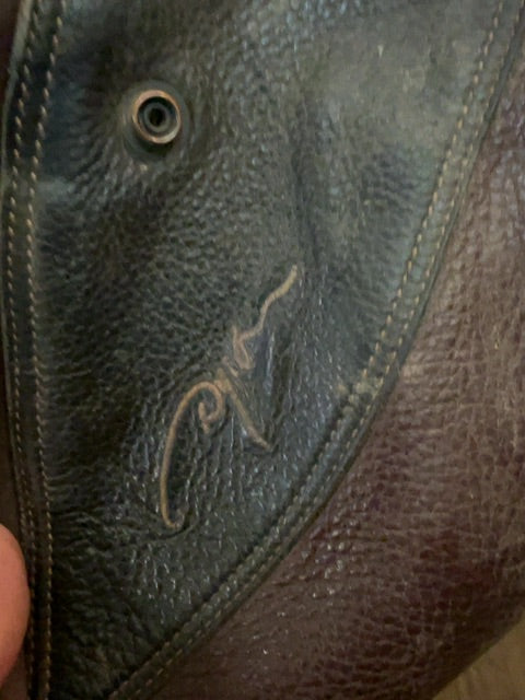 Brown/black Dy'on Half chaps, 12"