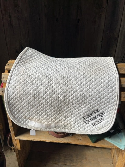 White  Dressage Pad, Full