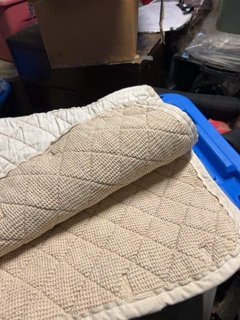 White  Saddle Pad, Dressage Full