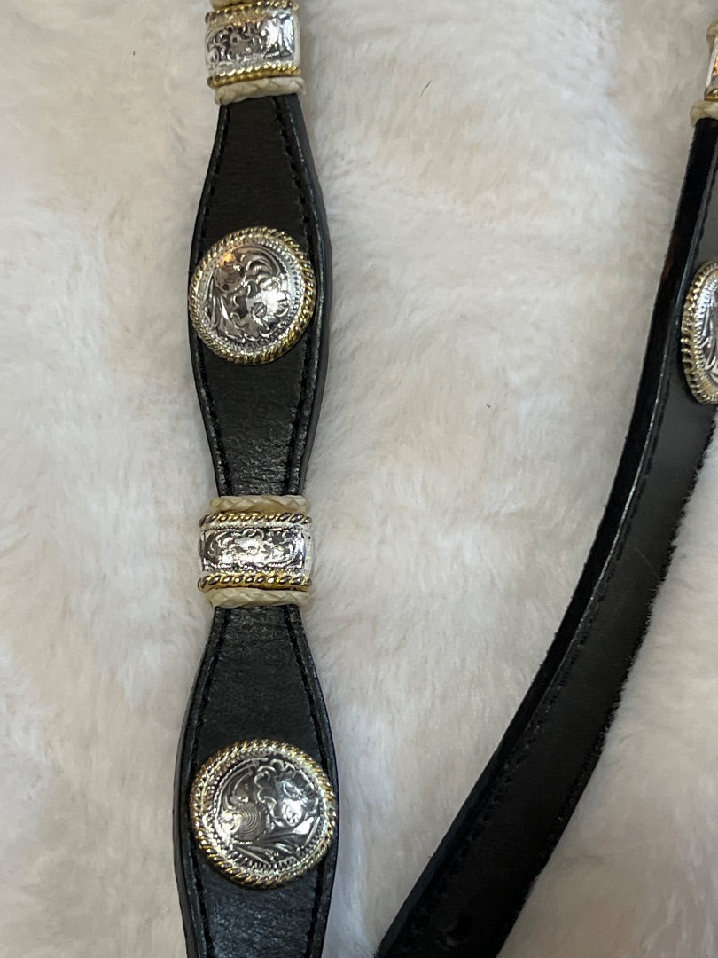 Black Tony Lama Blingy Belt, 28