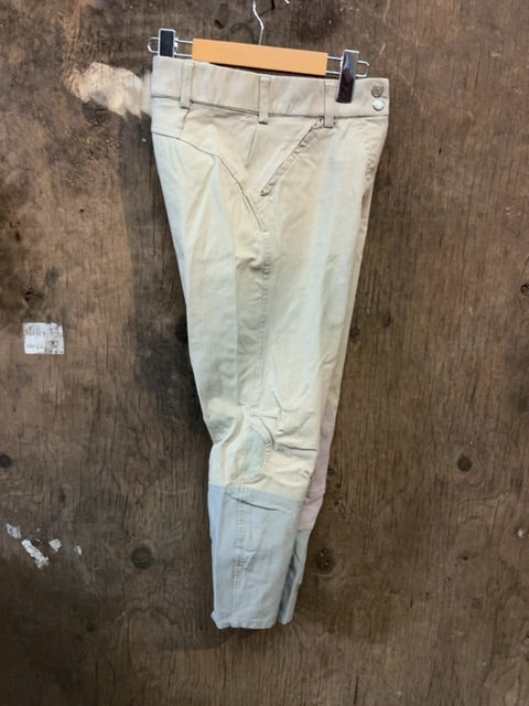 Tan Ariat Kneepatch Breeches, 34R