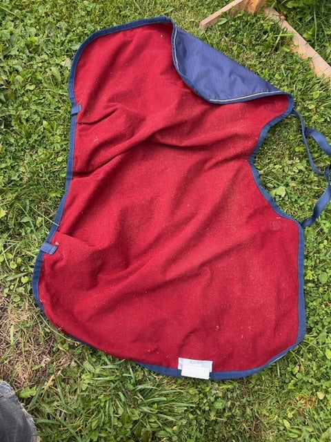 Navy Bucas Quarter Sheet, 66”