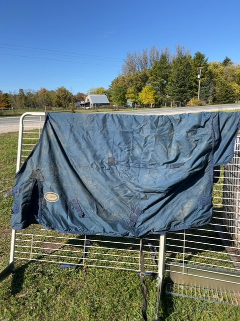 Navy Shedrow Rainsheet, 76"