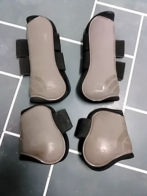Taupe BR Open Front and Ankle Boots, Full