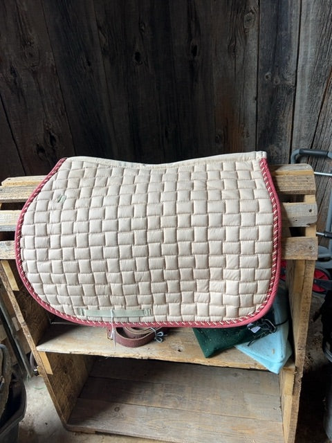 Beige Tuscany Saddle Pad, Full