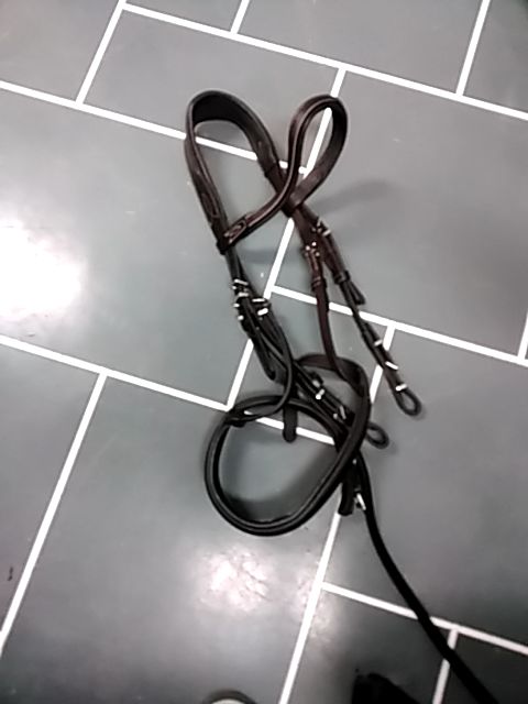 Chocolate Mondega head stall Bridle, Full