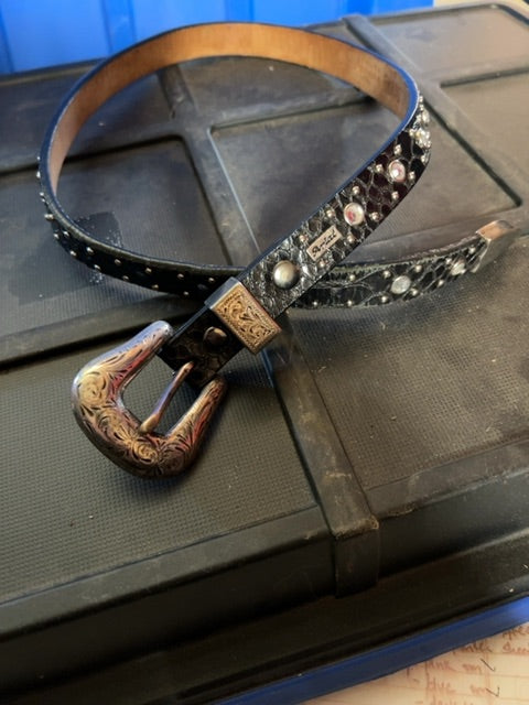 Black Ariat Bling Belt, 26