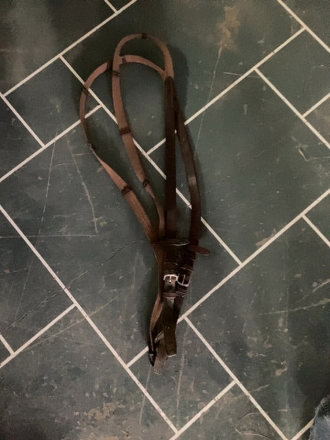 Brown  Web Reins with Buckle Ends