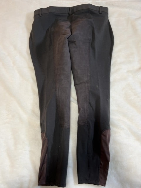 Brown Elation Platinum Full Seat Breeches, 34R