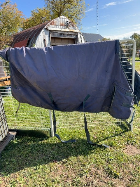 Navy Shedrow Winter Turnout, 78"