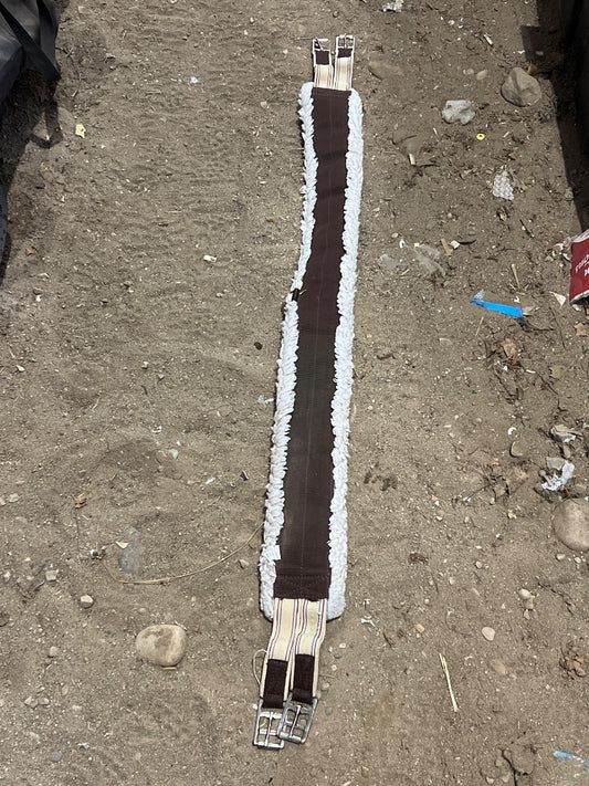 Brown Shedrow Fleece Girth, 54”
