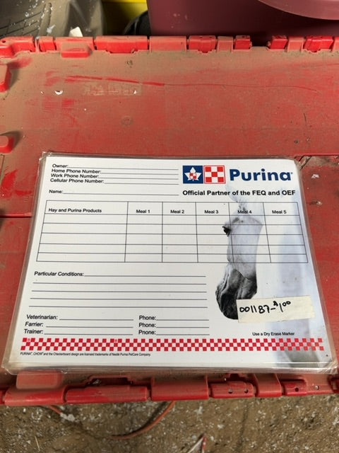 Purina Stall Plate
