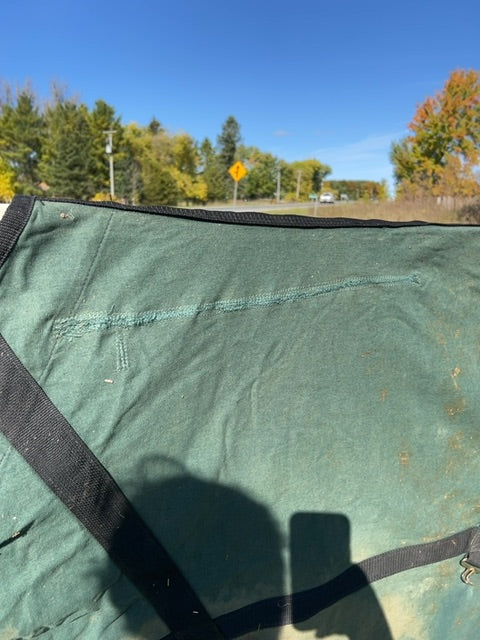 Green  Cotton Cooler, 76"