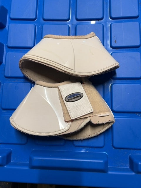White Weatherbeeta Bell Boots, Warmblood