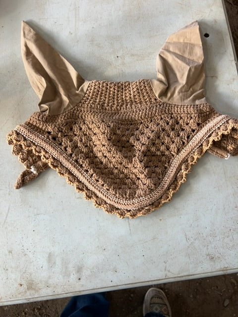 Beige  Horse Bonnets