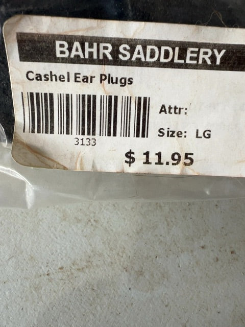 Black Cashel Ear Plugs, Large