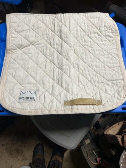 White  Saddle Pad, Dressage