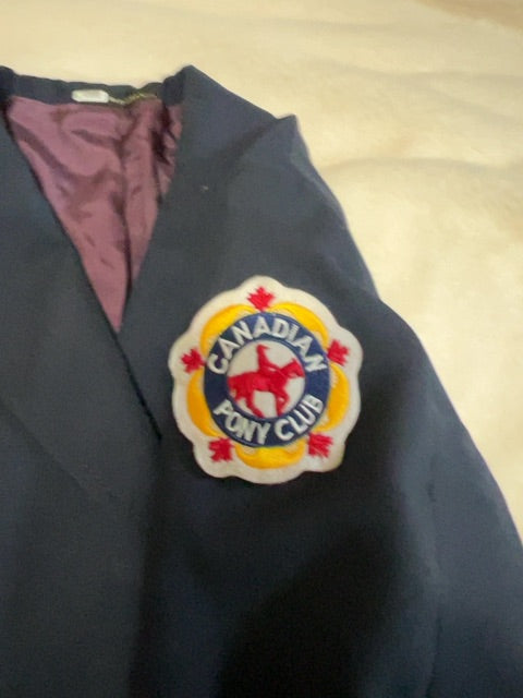 Navy Equestrian Correct Riding Apparel Show Jacket, 12R