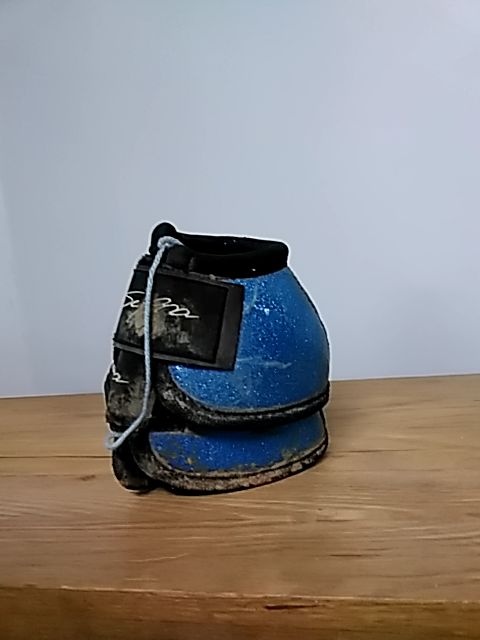 Blue Sparkle Supra Bell Boot, Medium