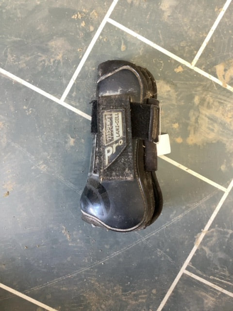 Black Lamicell Open Front Boots, Full