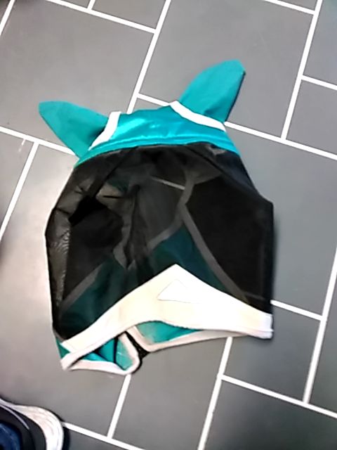 Turquoise Shires Fly Mask, Extra Full