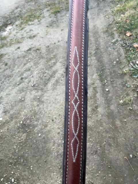 Oakbark  Fancy Stitched Standing Martingale, Pony