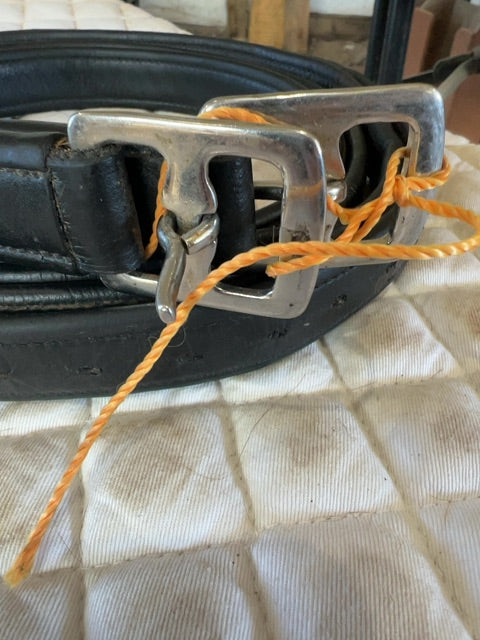 Black  Stirrup Leathers, 152 cm (60”)