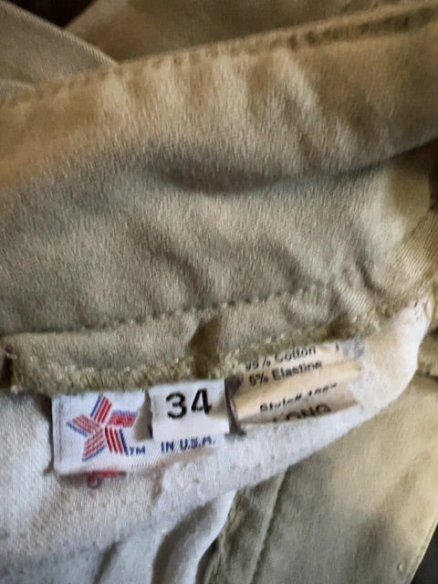 Beige Tailored Sportsman Kneepatch Breeches, 34L