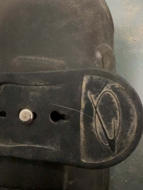 Black Lamicell Open Front Boots, Horse