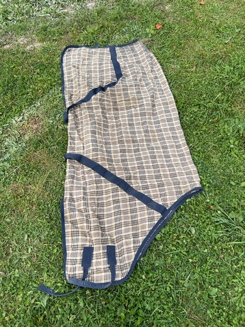 Shedrow Plaid Shedrow Stable Sheet, 76”